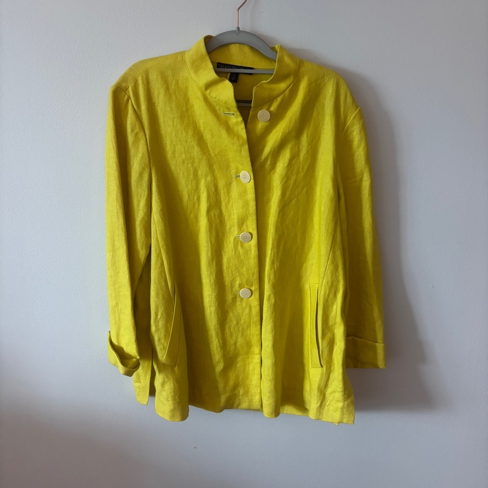 Lafayette 148 New York Yellow Blazer